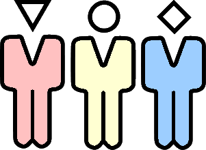 3名の人のイラスト