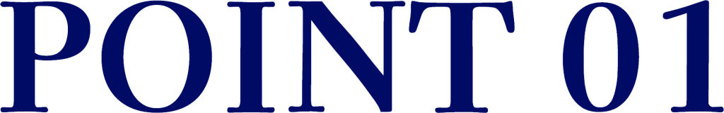 ポイント01の文字